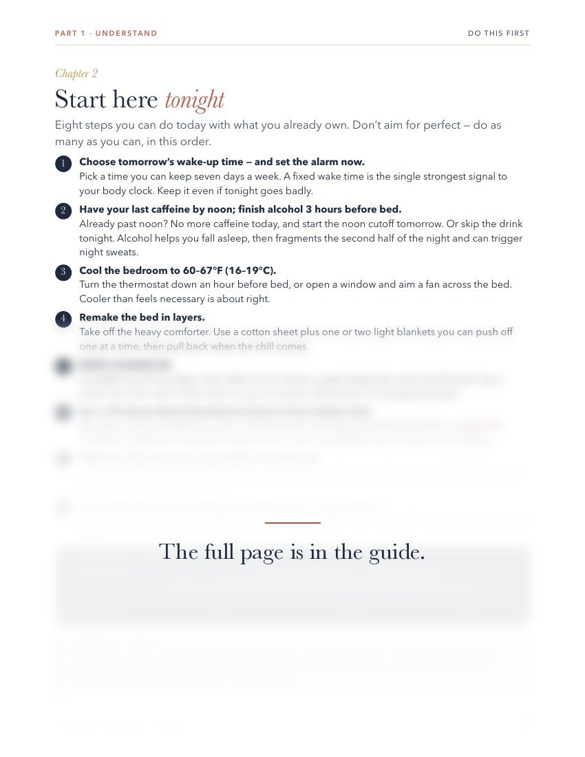 Guide page: Start Here Tonight