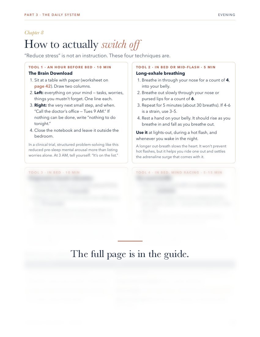 Guide page: How to actually switch off